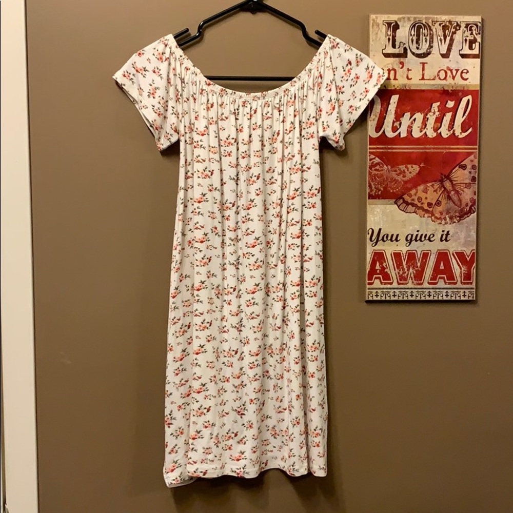 Ardene Floral Off-the-shoulder Dress